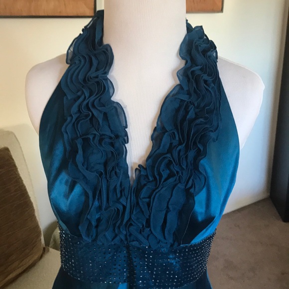Gorgeous Adrianna Papell Blue Cocktail Dress - Picture 3 of 4